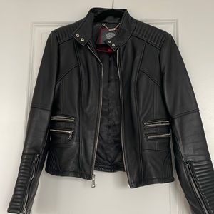 Vince Camuto Womens Leather Jacket, Small